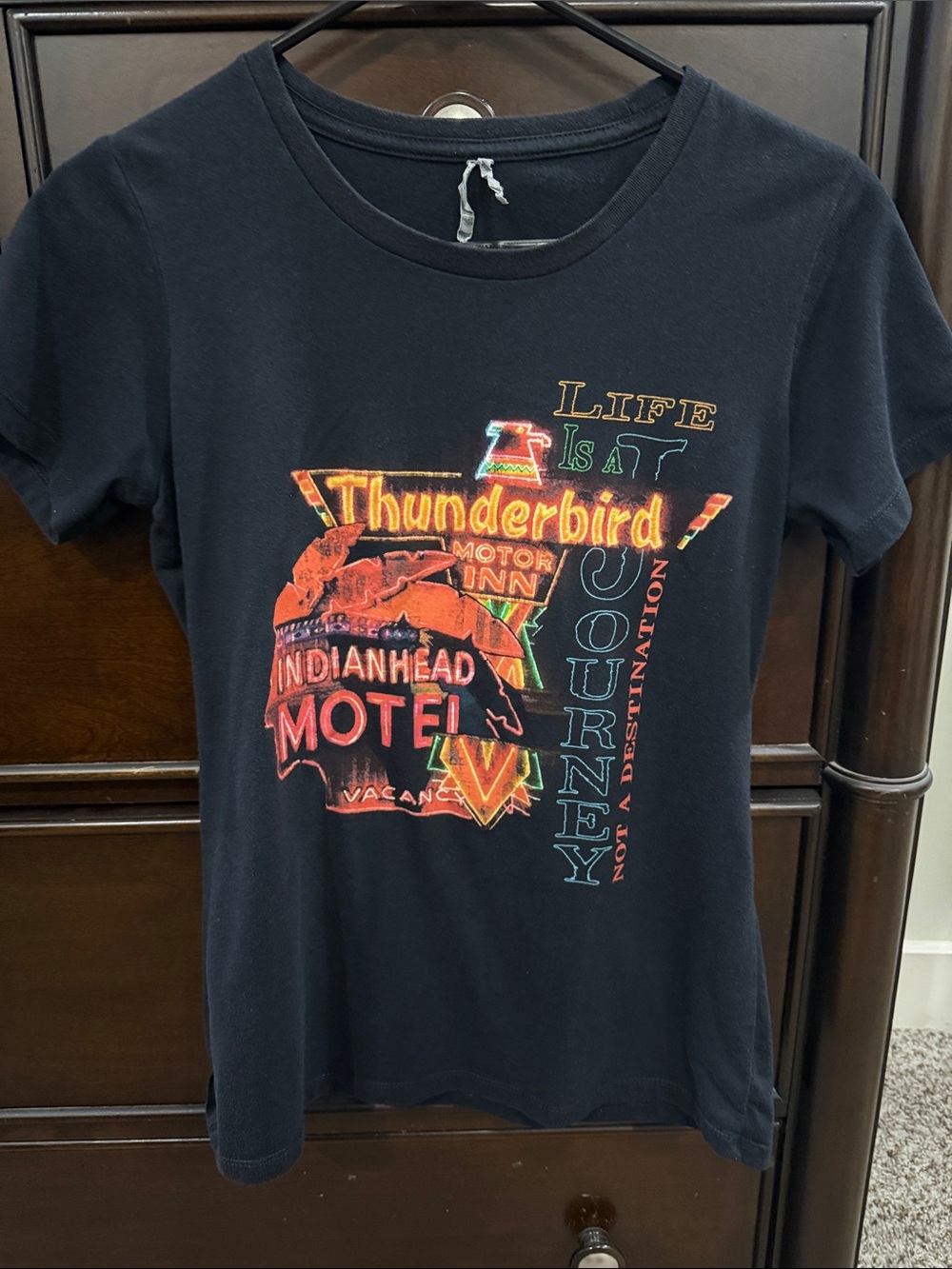 Black Kids' Graphic Thunderbird Journey T‑Shirt